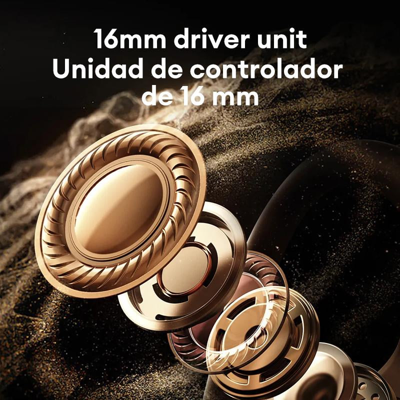 HYUNDAI Openair 5 OWS Wireless Bluetooth 5.4 Earbuds Breathable & Lifeweight Open Ear Headset with Earhooks 35H Playtime High-Res Stereo Sound Headphones